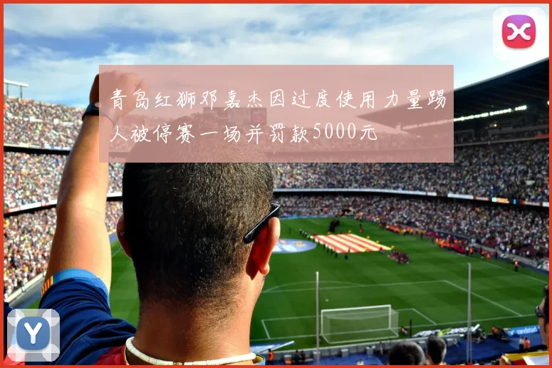 青岛红狮邓嘉杰因过度使用力量踢人被停赛一场并罚款5000元